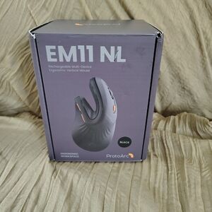 ProtoArc EM11 NL Ergonomic Vertical Mouse Wireless Bluetooth Rechargeable